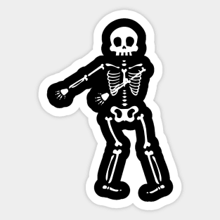 Dancing Skeleton Sticker